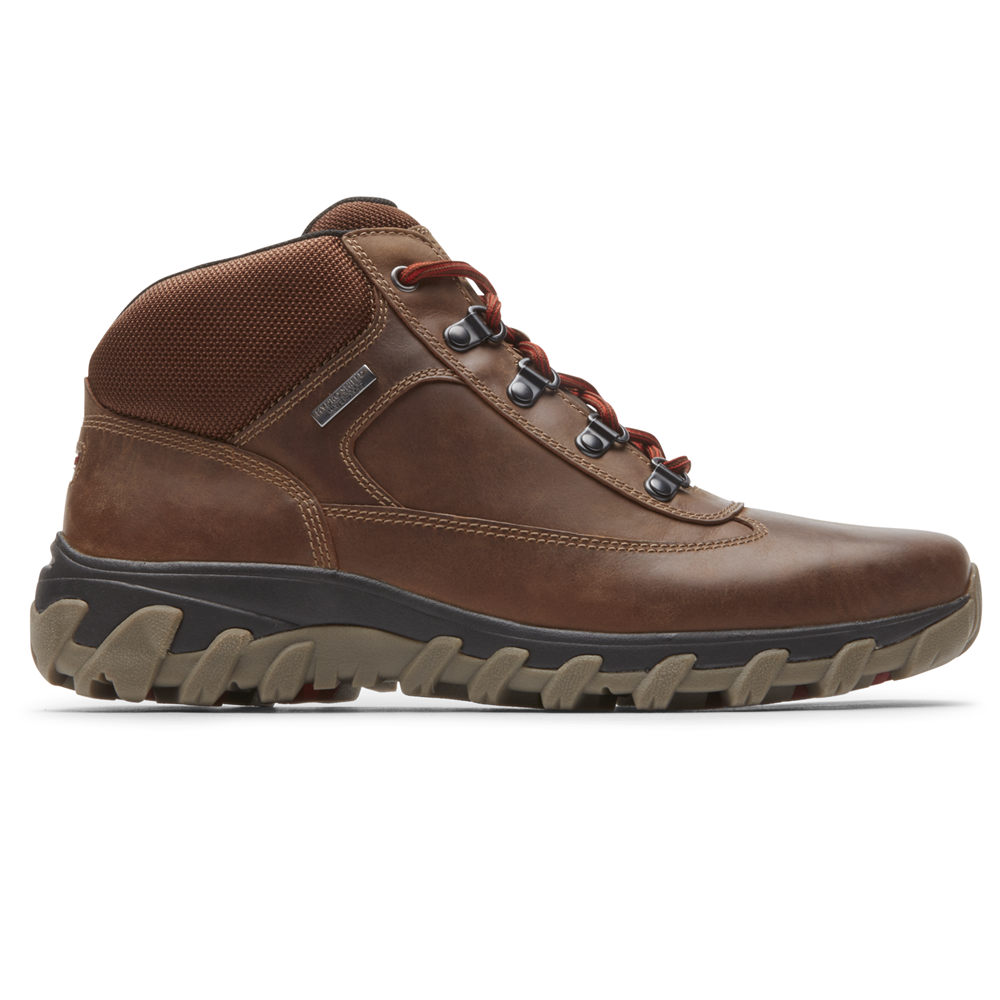 Rockport Mens Boots Brown - Cold Springs Plus Waterproof Chukka - UK 132-RAUGPN